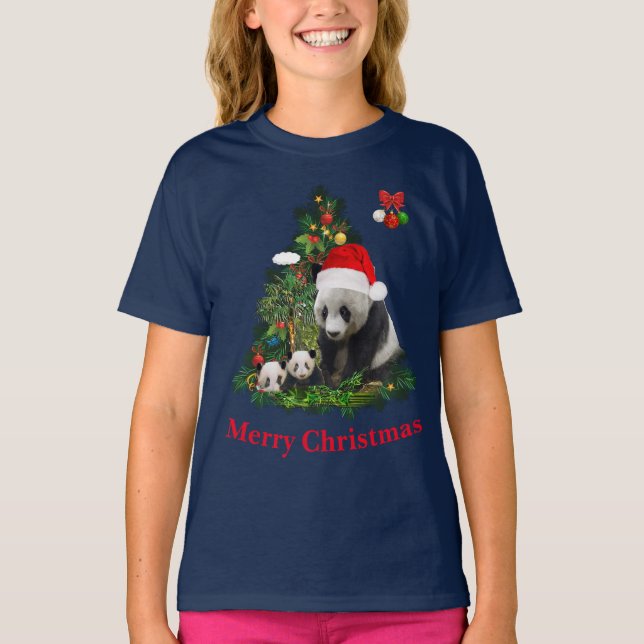 Panda ursa camisa de Natal (Frente)