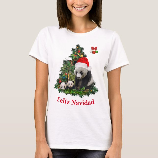 Panda ursa camisa de Natal (Frente)