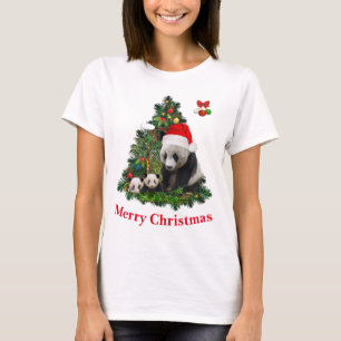 Panda ursa camisa de Natal