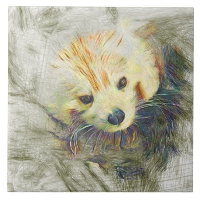 Panda Vermelha Artista (Frente)