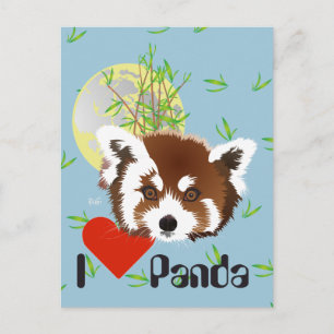 Panda Vermelho (Ailurus fulgens) Cartão Postal