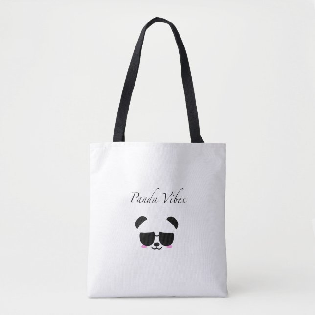 Panda Vibes Tote Bag (Frente)