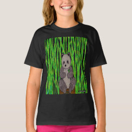 Panda (vívido) - Camiseta Básica Feminina