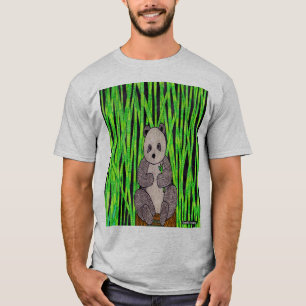 Panda (vívido) - Camiseta Leve Masculina