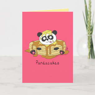 Pandacakes - Cartão de Pancake Engraçado Panda