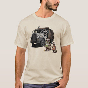 Pandas de Lixo: Camisa T De Caminhão De Lixo