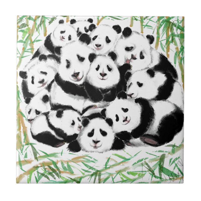 Pandas - Grandes Abraços - Bonitos - Engraçados -  (Frente)