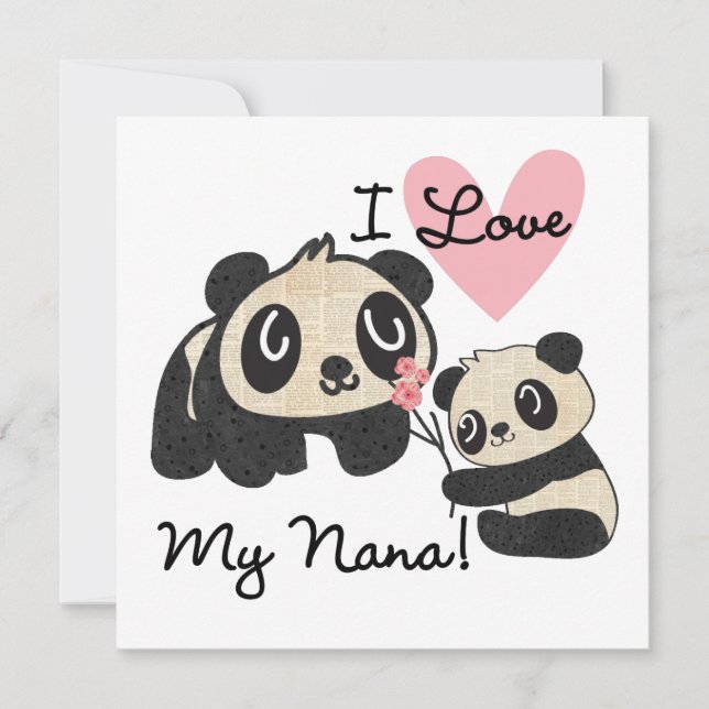 Pandas I Love My Nana (Frente)