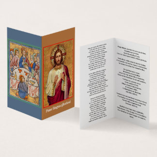 Pane Lingua Gloriosi Cartão de visita