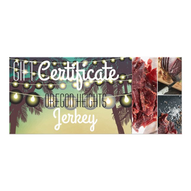 Panfleto 25 Pack Business Gift Certificate Beach Sunset Pal (Frente)