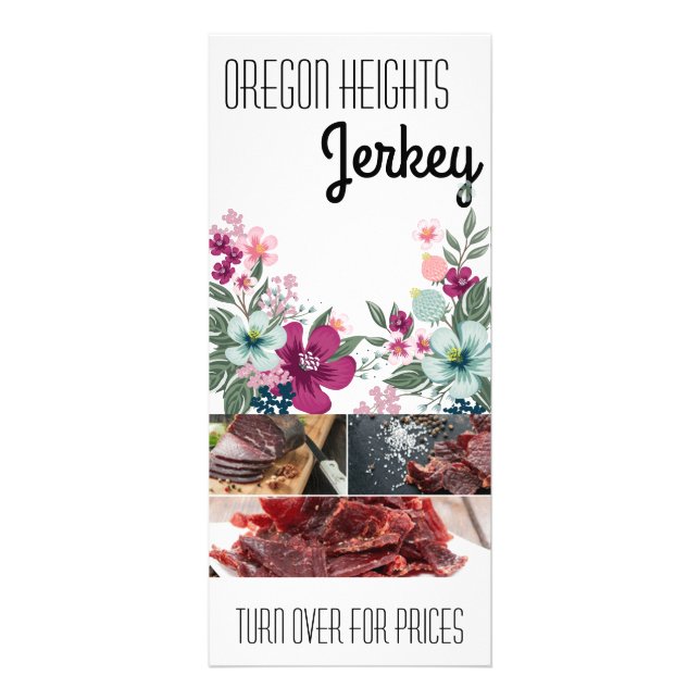 Panfleto 25 pacotes de preços comerciais Flores tropicais e (Frente)