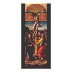 Panfleto A Crucificação segundo Carlo Crivelli Arte Sagrada