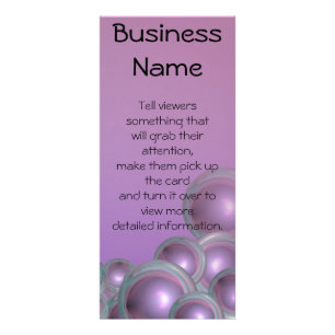 Panfleto Abstrato de bolha roxa com anel lacrimejo