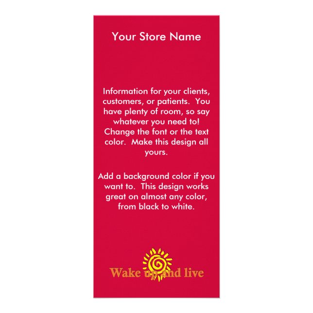 Panfleto Acorde e viva (Frente)