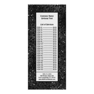 Panfleto Animais Impressão de Pele Preto Chita Leopard