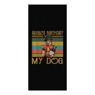 Panfleto Aniversário De Agosto Com O Meu Cachorro Irlandês 