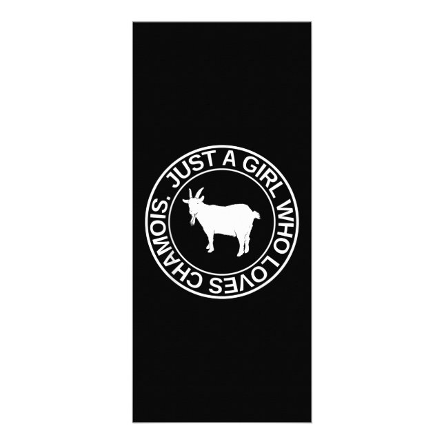 Panfleto Apenas Uma Menina Que Ama Chamois Presente Para As (Frente)