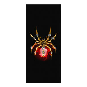 Panfleto Aranha steampunk em preto