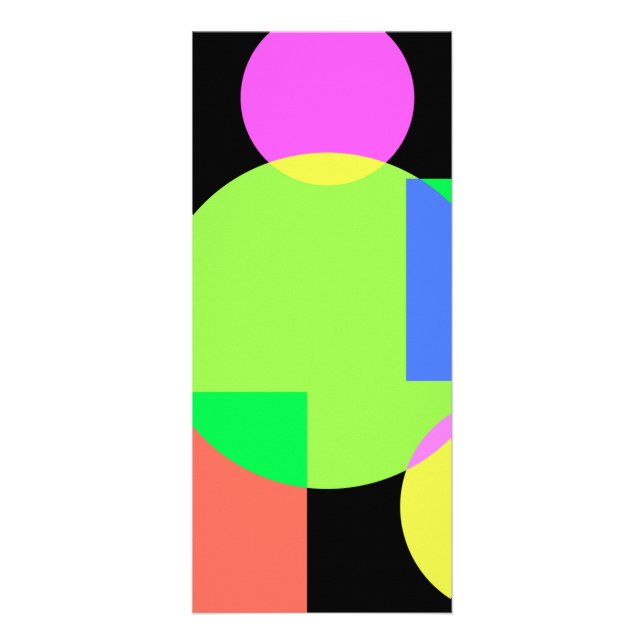 Panfleto Arco-íris geométrico (Frente)