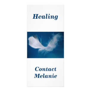 Panfleto Arte da pena branca - símbolo da pureza e da