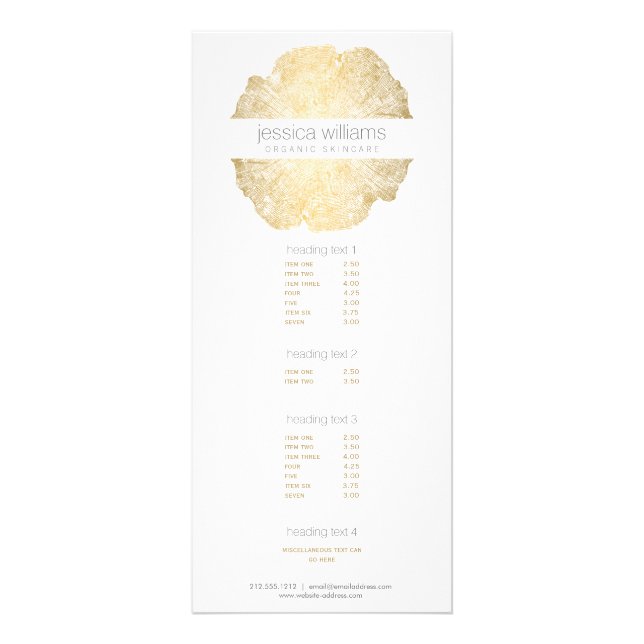 Panfleto Arte de Efeito de Madeira Luxe (Frente)