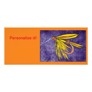 Panfleto "Arte de pesca com mosca-voadora-mosca-branca-amar