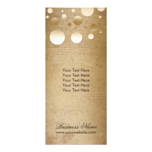 Panfleto Artista Moderno e Dourado Confetti Pontos Grunge (Frente)