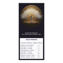 Panfleto Árvore de Luz Eterna | Design Árvore da Vida