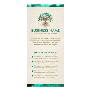 Panfleto Árvore ouro - Yggdrasil - Folhas de Malachite