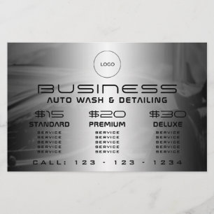 Panfleto automotivo moderno elegante