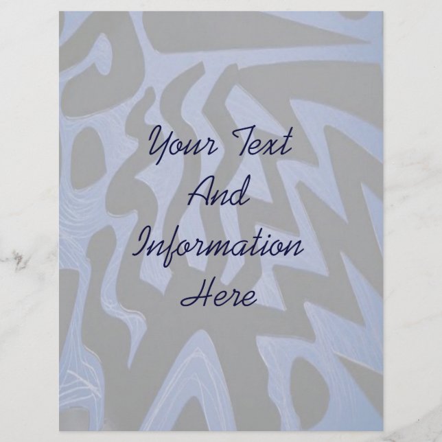 Panfleto Azul Funky (Frente)