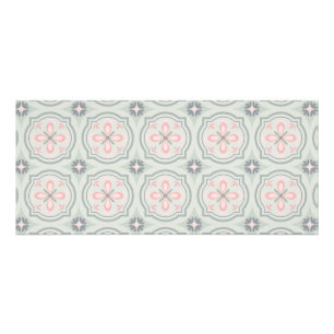 Panfleto Azulejos Florais Verde Pastel
