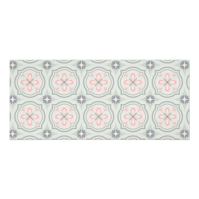 Panfleto Azulejos Florais Verde Pastel (Frente)