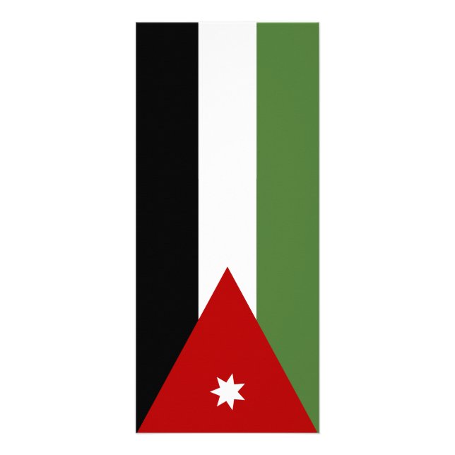 Panfleto Bandeira da Jordânia (Frente)