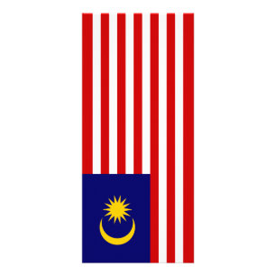 Panfleto bandeira da Malásia