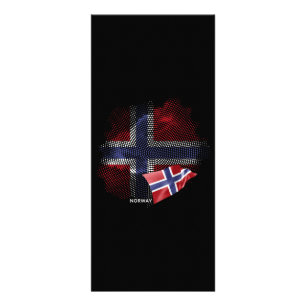 Panfleto bandeira da Noruega