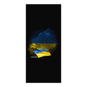 Panfleto bandeira da Ucrânia