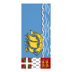 Panfleto Bandeira de Pierre e Miquelon santo