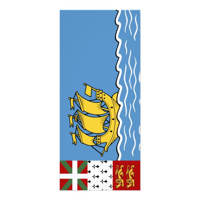 Panfleto Bandeira de Pierre e Miquelon santo (Frente)