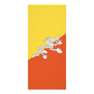 Panfleto Bandeira do Butão