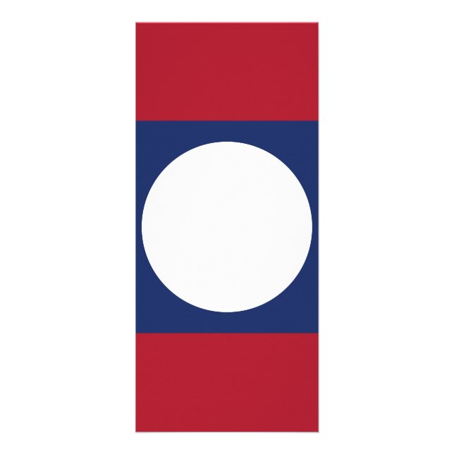 Panfleto bandeira do Laos (Frente)