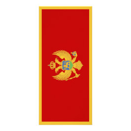 Panfleto Bandeira do Montenegro