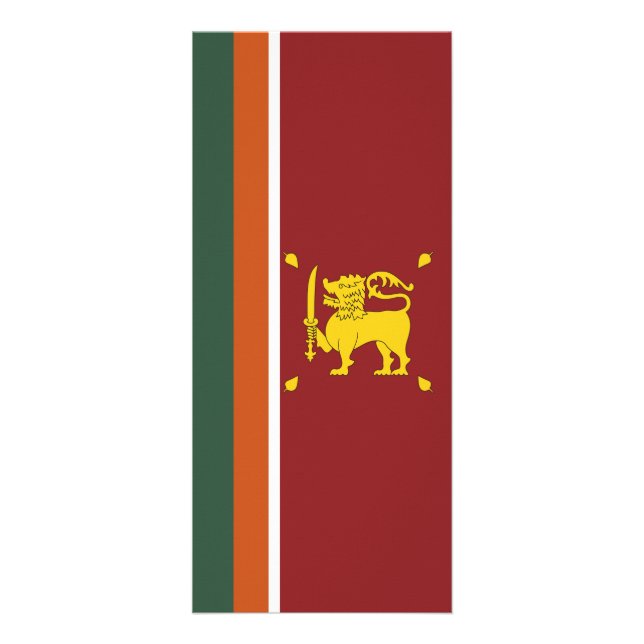 Panfleto Bandeira do Sri Lanka (Frente)