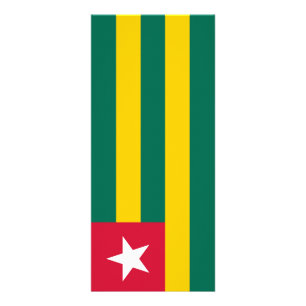 Panfleto bandeira do Togo