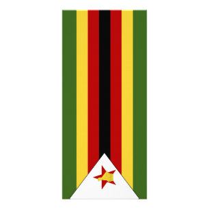 Panfleto Bandeira do Zimbabué
