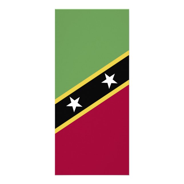 Panfleto bandeira santo Kitts e Nevis (Frente)