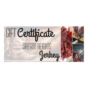 Panfleto Bar 25 Pack Business Gift Certificate Cowboy Boots