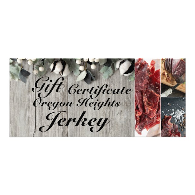 Panfleto bar de algodão para certificado de presente para e (Frente)