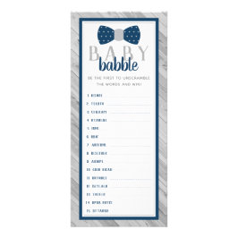 Panfleto Bebê Babble Word Scramble Chá de fraldas Game