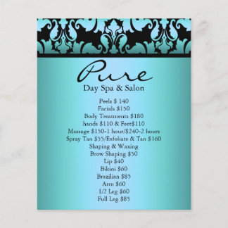 Panfleto Blue Damask